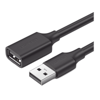 Cable Extensor USB 2.0 A a A | 1 metro | Macho-Hembra | Ultra Durabilidad | Núcleo de Cobre Estañado 28/22 AWG | Blindaje Interior Múltiple / Ideal para teclado, mouse, impresoras, etc.