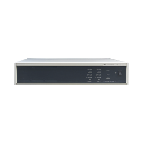 ETAPA DE POTENCIA DIGITAL 2x120W 100V  MILLENNIUM IP CON CONECTIVIDAD IP LAN, SUPERVISON, CALIDAD DE SONIDO HQ PARA 2 ZONAS, EN FORMATO RACK 2U