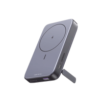 Power Bank MagSafe de 10000mAh NEXODE | 20W | 1 USB-C | 1 USB-A | Carga Rápida bidireccional | Soporta modo Standby | Soporte Plegable |  Ultra Delgado | Ultra ligero | Compatible con iPhone 15/14/13/12 | Color Gris.