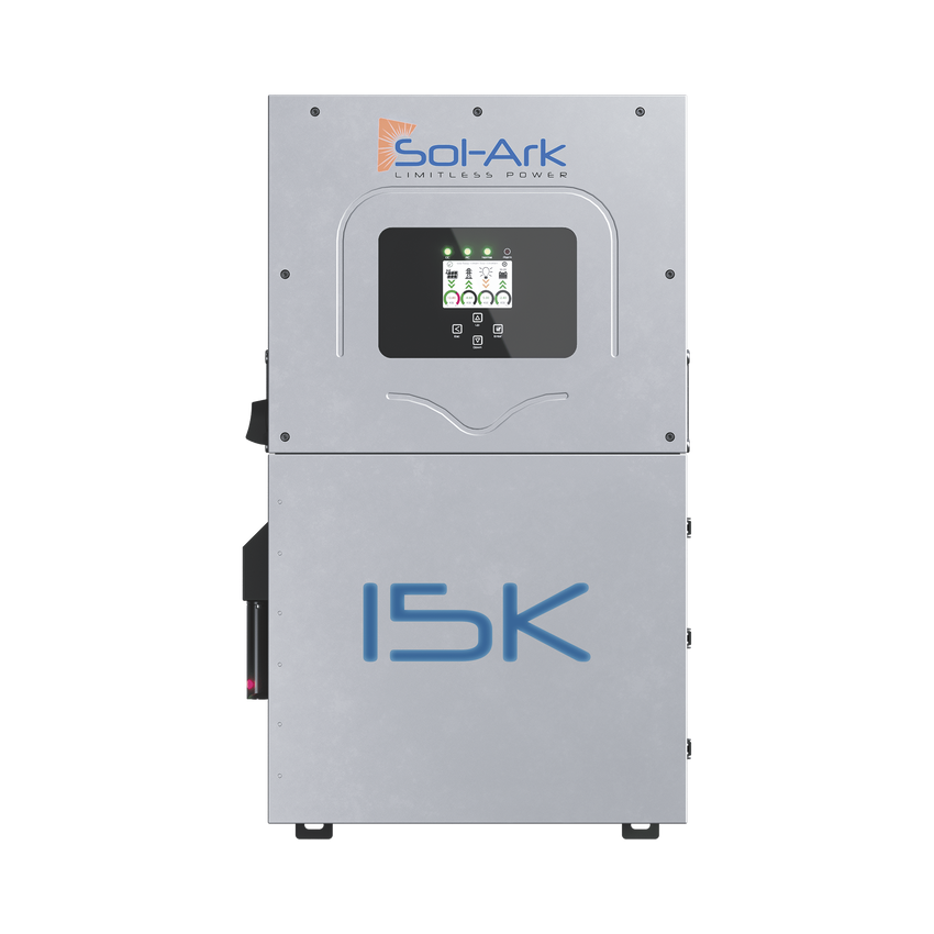 Inversor Hibrido SOL-ARK, 15 Kw, 220 Vcc, Fase Dividida,  WIFI incluido, IP65, Entrada de Baterías a 48 Vcc