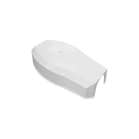 Refacción para 1601/1603 / Tapa plástica para enganche de mástil / Color Blanco