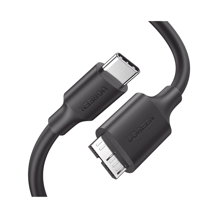 Cable USB Tipo C 3.0 a Micro Tipo B | 1m |Carga Rápida | 5 Gbps | Transferencia de Datos | Blindaje Interior Múltiple | Compatible con Disco Duro Externo, Portátiles, Seagate, Nikon, Canon.