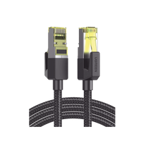 Cable Ethernet Cat7 CLASSâ? F/FTP Redondo con Malla de Nylon 5 Metros