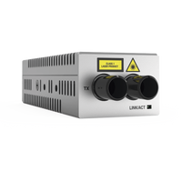 Mini Convertidor de medios de cobre a fibra MultiModo de escritorio 1000TX a 1000SX conector ST