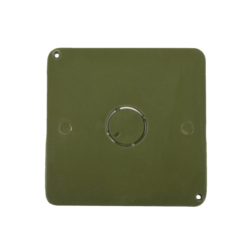 Tapa para Caja Cuadrada de 4 " para instalaciones con tubería PVC Conduit pesado.