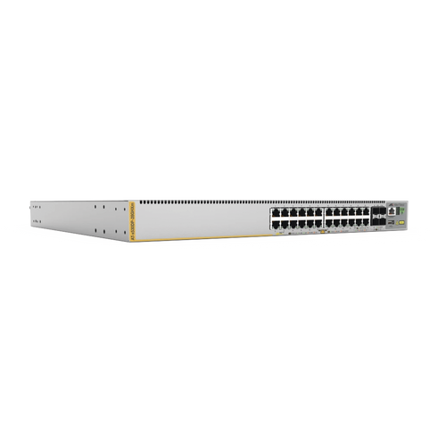 Switch L3 Stackable Switch, 20x 10/100/1000-T PoE++, 4x 100M/1G/2.5G/5G-T PoE++, 4x SFP+ Puertos con doble fuente hotswap