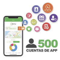 Licencia para realizar checadas de asistencia desde Smartphone (APP) con envío de fotografía y ubicación por GPS / Compatible con BIOTIMEPRO / Licencia para 500 usuarios