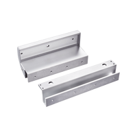 Montajes en U para puertas de Solo Cristal ( puerta y marco) para uso con Chapa Magnética MAG600NLED y MAG600NTLED