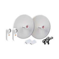 Kit de 2 radios C5X con antenas TXPD30C5X (30 dBi), rango de frecuencia extendida (4.9 a 6.4 GHz), incluye inyector POE y cable de alimentación