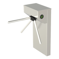 Torniquete Tipo Tripode de Medio Cuerpo / Acabado en Acero Inoxidable / De Apertura Bidireccional / Compatible Con Paneles de Control De Acceso