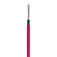 Cable Fotovoltaico Rojo / Cobre Estañado / 6 mm² (10 AWG) / 2000V / Rollo 100m / UL 4703 y TUV