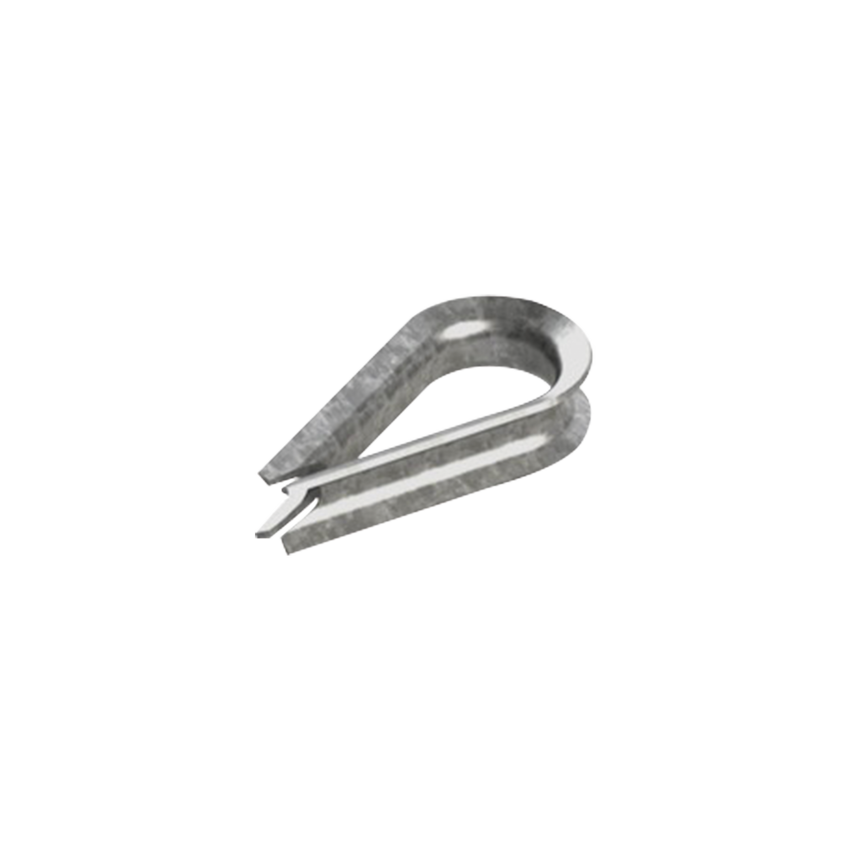 Cuello/ Guardacabo/ Rozadera para Cable de 3/8" de Acero Galv. por Inmersión.