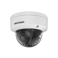 Domo IP 4 Megapixel / Lente Mot. 2.7 - 13.5 mm / Dual Light (40 mts IR + 40 mts Luz Blanca) / SSD Integrado 256 GB / 2 Micrófonos Integrados / Alarmas I/O / IP67 / IK10 / WDR 130 dB / PoE + / AcuSense / DarkFighter S /