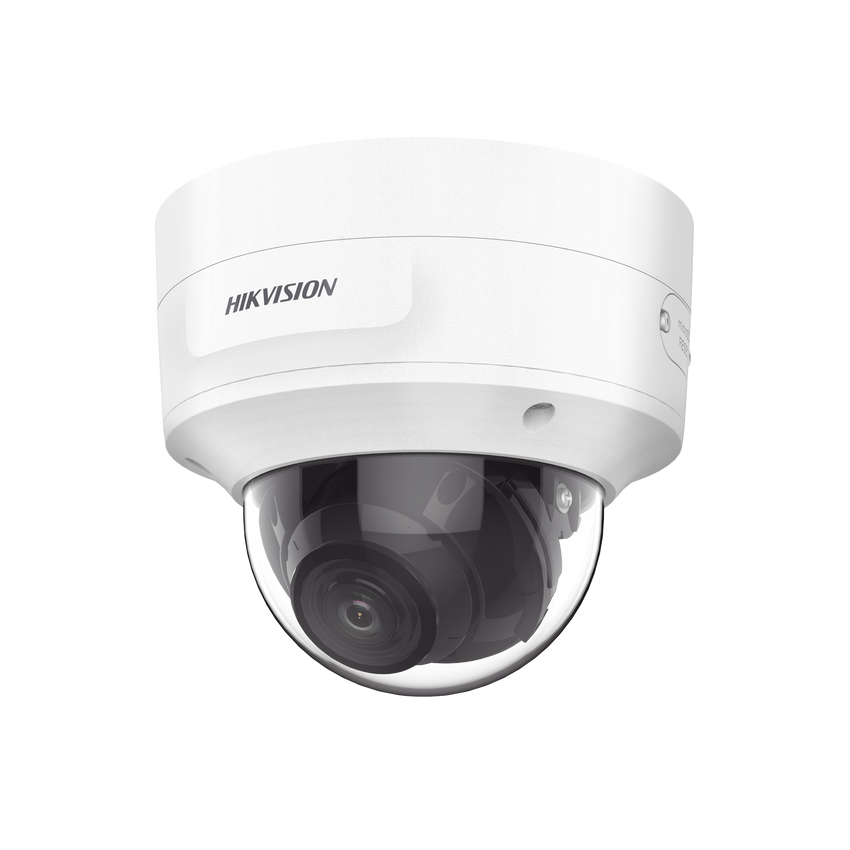 Domo IP 8 Megapixel (4K) / Lente Mot. 2.7 a 13.5 mm / 40 mts IR EXIR / Exterior IP66 / IK10 / DARKFIGHTER / Audio y Alarma I/O / PoE+ / ONVIF / Micro SD / 4 Analíticos: AcuSense, Deteccion Facial, Conteo de Personas por Cruce y Zona