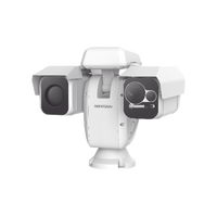 PTZ Punta de Poste IP Dual / Lente Térmico 100 mm (640 X 512) / Lente Óptico 56X Zoom (4 MP) / 800 mts IR Laser / 36 VCC / IP66 / Recubrimiento Anticorrosivo