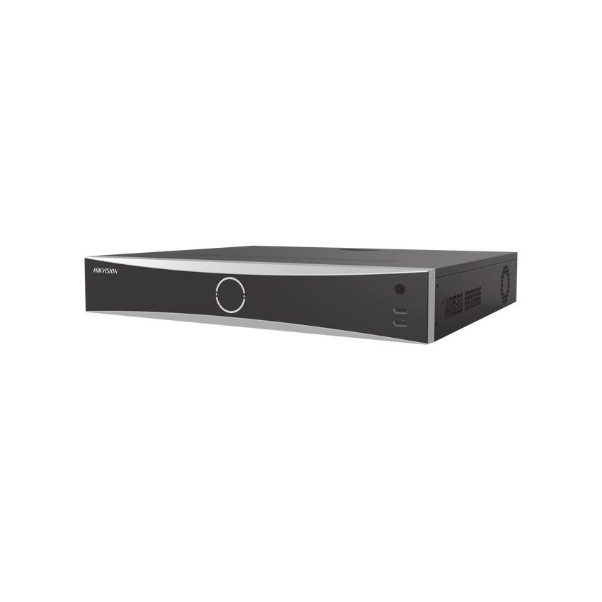 NVR 32 Megapíxel (8K) / 16 Canales IP / 16 Puertos PoE+ / ACUSENSE / ANPR / Conteo de Personas / Reconocimiento Facial  / 4 Bahías de Disco Duro / Soporta POS / Alarmas I/O