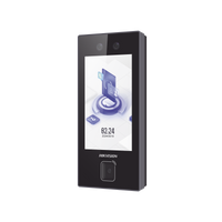 Terminal Facial Min Moe con LECTOR DE QRs FISICO Ultra Rápido  y Tarjetas MIFARE / 3000 Rostros / Pantalla 4.5" / Administrable en la Nube con HikConnect Teams  / Exterior IP65  / PoE / WiFi / HIK-IA
