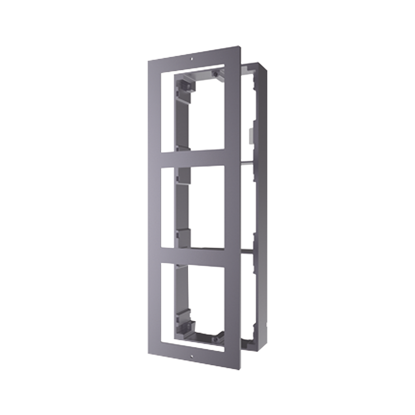 Base de 3 Espacios para Videoportero IP Hikvision / Instalación en SUPERFICIE