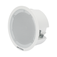 Altavoz Secundario para Montaje en Plafón / 3 Watts / 8 Ohms / Compatible con Altavoz IP HIKVISION / Uso en Interior