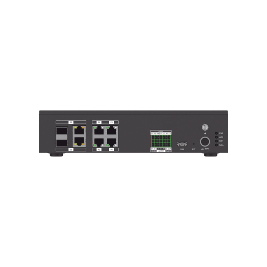 Servidor De Trafico Vehicular / 8 CH de Video /  H.265 / Interfaz Optica 2 / Hasta 4 TB HDD