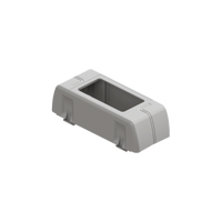 Porta equipamiento linea X rectangular para canaleta DX10000.00