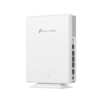 Punto de Acceso GPON Omada / WiFi 6 AX1800 / 1 puerto GPON / 1 Puerto FXS / 4 Puertos 10/100/1000 RJ45 / Wi-Fi 6 AX1800 / Mesh Omada / Configuración por Controlador o Stand-Alone / Para Montaje en Escritorio-Pared