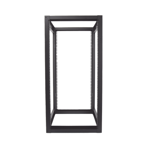 Rack Estándar 19" de 4 Postes, Acero, 24 Unidades, Profundidad Ajustable.