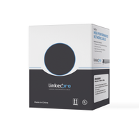 Bobina de cable de 305 m ( 1000 ft ) Cat5e, Aleación de Cobre y Aluminio ( CCA ), color Gris, Uso Interior.