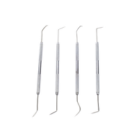 Juego de 4 herramientas con ganchos de apoyo para soldar.