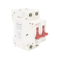 Protección Térmica/ Interruptor 2P, 20 A,  Corriente Directa  800 Vcc para Aplicación Fotovoltaica Montaje Riel DIN