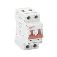 Protección Térmica/ Interruptor 2P, 32A,  Corriente Directa  800 Vcc para Aplicación Fotovoltaica Montaje Riel DIN