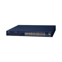 Switch PoE Administrable Capa 2 / 24 Puertos10/100/1000BASE-T / 2 SFP 100/1000BASE-X / POE 802.3af/at