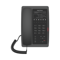 Teléfono IP WiFi para Hotelería, profesional con 6 teclas programables para servicio rápido (Hotline), plantilla personalizable con PoE