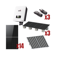Kit Solar Interconexion  / 8kW  220Vca / Inversor AFORE / Montaje Incluido
