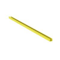 Canaleta FiberRunner™ 2X2 sin Tapa, de PVC Rígido, Color Amarillo, 1.8 m de Largo