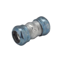 Cople Compresión Hermético de Acero Galvanizado para Pared Delgada de 3/4" .