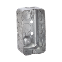 Caja (Chalupa) 4x2"/ Profundidad 1-7/8"/ 10 Entradas de 1/2"/ Troquelada.