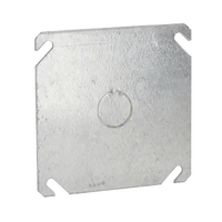 Tapa Cuadrada con Entrada de 1/2 para caja de 4".
