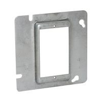 Sobretapa Cuadrada Galvanizada  de 4 11-16", realce de 1/2".