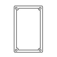 Empaque de Neopreno para Cajas FS/FD de 1 Gang.