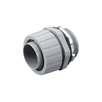 Conector Recto de Nylon de 1 1/2" para Tubería Liquidtight Polytuff.