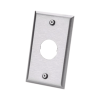 Placa de Pared IndustrialNet™, Para 1 Conector Industrial, de Acero Inoxidable