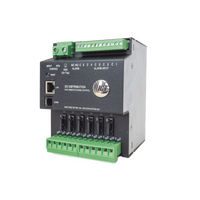 Fuente de distribución de 6 salidas, control y monitoreo Ethernet, Vo: 10-60V Dc, para montaje en riel din