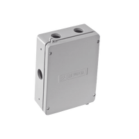 Caja de Unión de Aluminio con 5 salidas de 1/2" / 2 Izq _ 2 Der_ 1 Abajo.