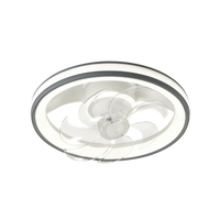 Ventilador de Techo con Luminario LED de  110 V CA 50/60 Hz /  88 W /4500 Lm / 6500 - 4 000 - 2 700 K /3 Tonos de Luz / 500 mm / 6 Velocidades / Dimeable /Color Blanco y Gris.
