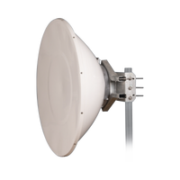 Antena Direccional de Alto Rendimiento / 35.5 ± 1 dBi  / 4 ft / 5.9-7.125 GHz / Conectores RP-SMA / Alto Aislamiento al Ruido / Fácil Montaje y herraje de acero inoxidable /  Radomo Incluido