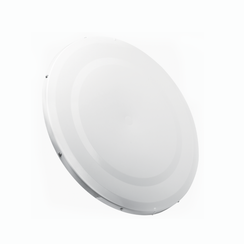 Antena Direccional de Alto Rendimiento / 33.0 ± 1 dBi  / 3 ft / 5.9-7 GHz / Conectores SMA Hembra Inverso / Alto Aislamiento al Ruido / Fácil Montaje y herraje de acero inoxidable /  Radomo Incluido