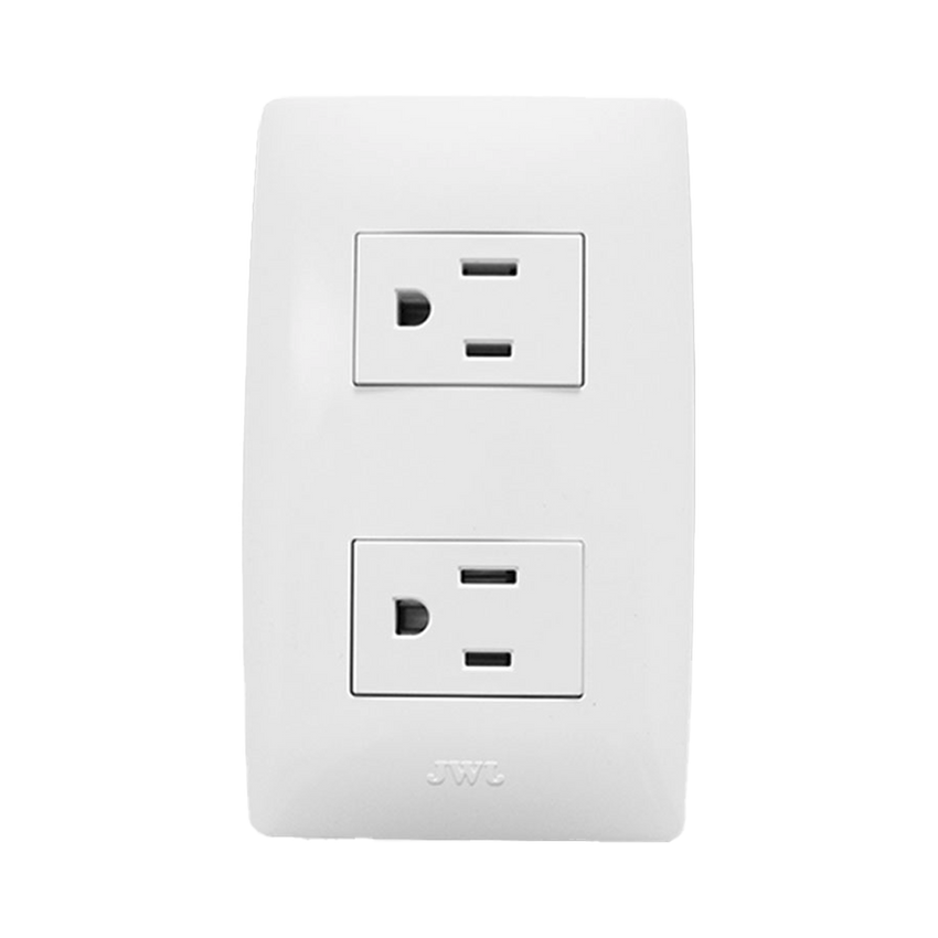 Contacto Dúplex de 127 V~60 HZ 15 A / Color Blanco.