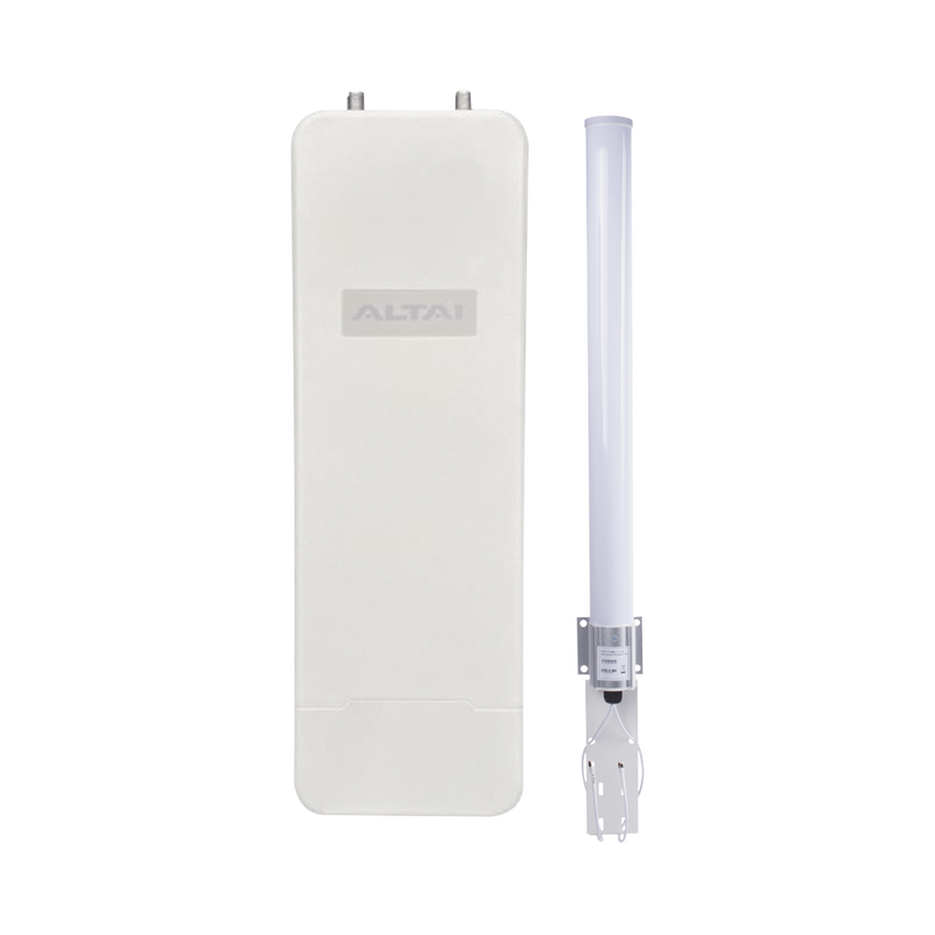 Super Kit WiFi Omnidireccional en 2.4 GHz para WISP, Hasta 300 m de Cobertura, El Kit Incluye Punto de Acceso C1XN+ y Antena Omnidireccional  de 10 dBi, Administración en Nube Gratis con INSIGHTS