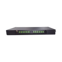 Patch panel de 12 puertos de 1u, incluye pigtails, adapters plates y splice tray